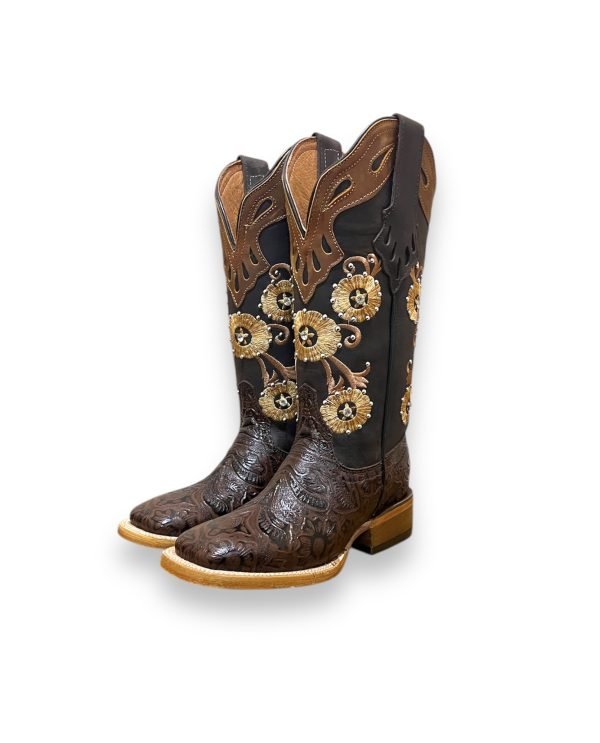 Botas Cinceladas Cafe Mod.3309
